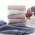 thumbnail image 4 of 2-pack terry towels, 34 x 74 cm, cotton, towel, bath towel, face towel, guest towel, shower towel, sauna towel - Green+Blue, 4 of 6