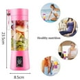 thumbnail image 5 of Portable Blender, Updated Blades, Smoothie Juicer Cup, Lightweight Personal Blender For Shakes And Smoothies, Stylish Design Rechargeable With Multiple Power Supply Modes, Food, 5 of 5