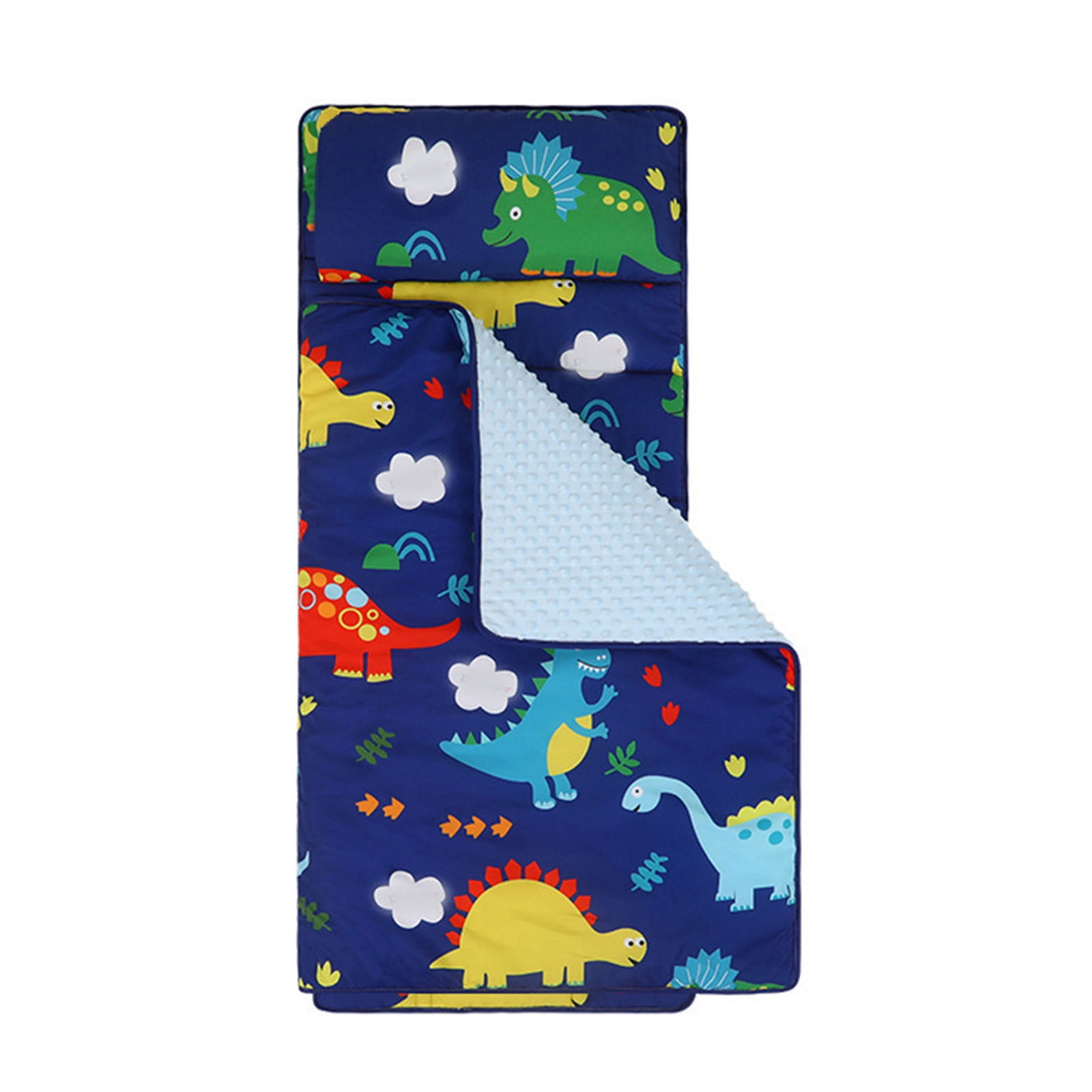 SUYOLL Toddler Nap Mat With Blanket For Daycare Extra Large Kids Sleeping Mat For Preschool Kindergarten Roll Up Travel Mat