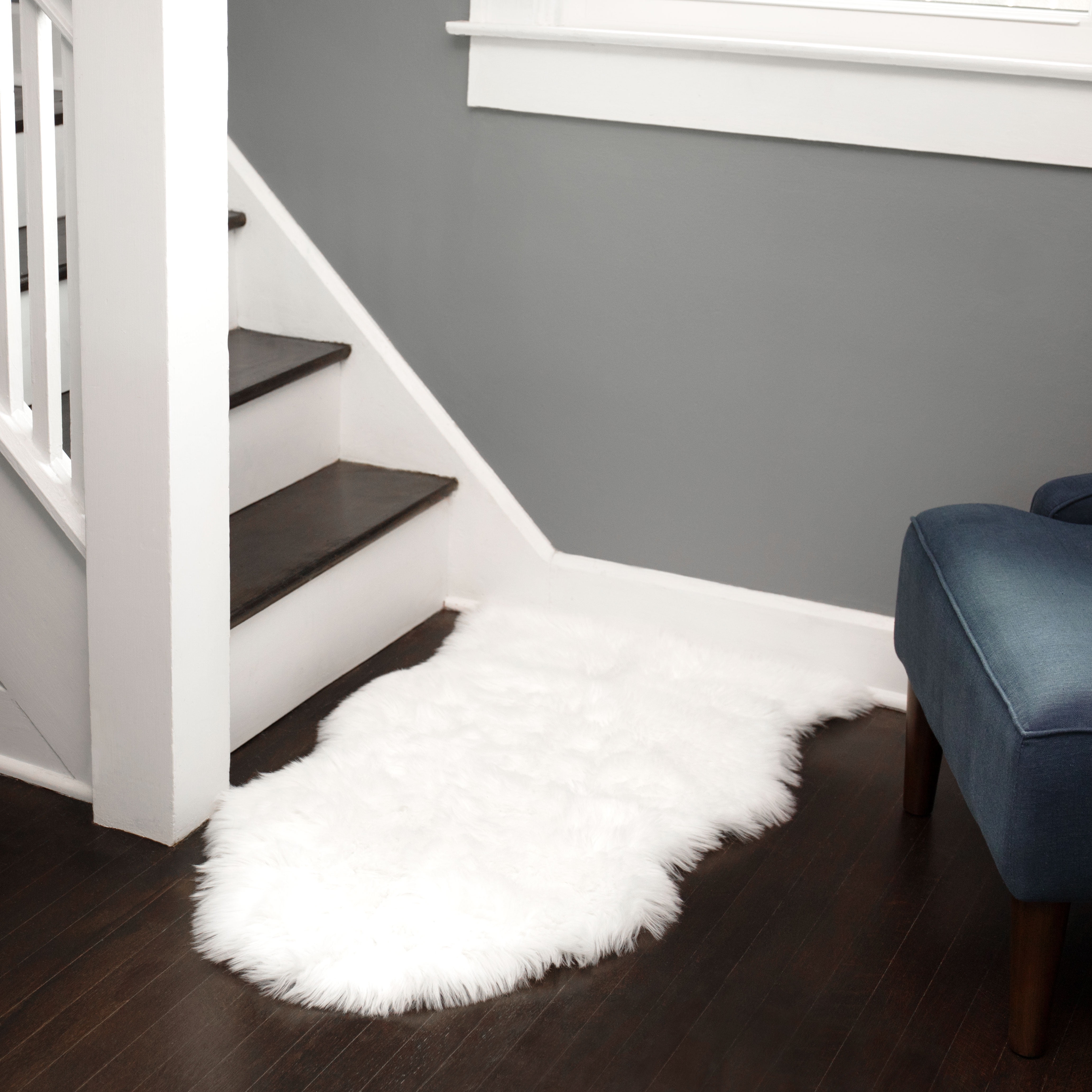 2x6 feet Faux Fur Rug 60x180cm Sheepskin Soft Fluffy Shaggy Plush Carpet Beige 