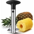 thumbnail image 1 of Stainless Steel Pineapple Corer and Slicer tool, Easy to Use Pineapple Cutter for Core Removal & Slicing, Super Fast Handheld Fruit Corer Slicer Cutter Peeler Kitchen Tool, 1 of 7