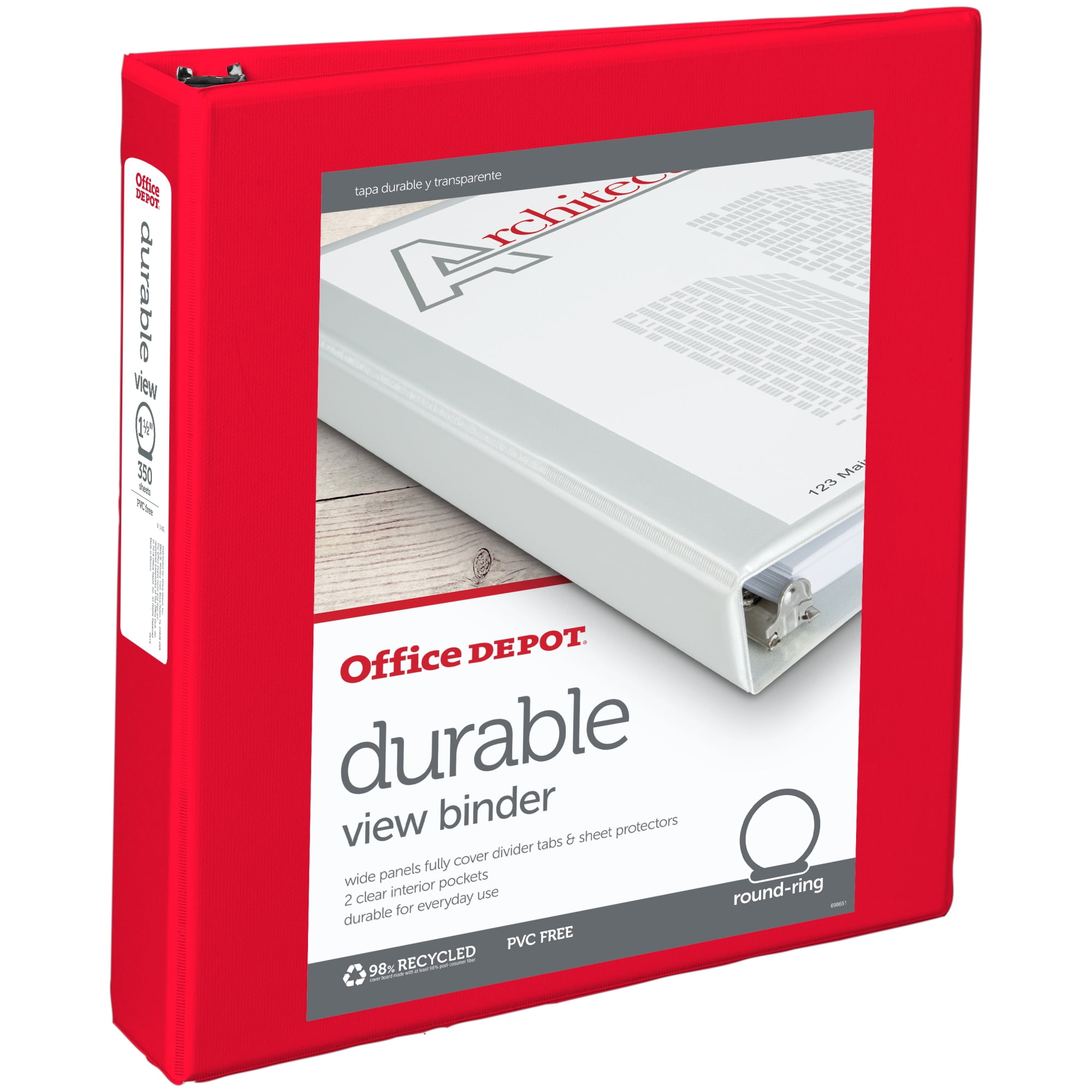 Avery Durable Ez-turn Ring 1.5' Folder Binder