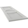 thumbnail image 6 of Ekena Millwork 18"W x 80"H True Fit PVC Center Circle Arts & Crafts Fixed Mount Shutters, Hailstorm Gray (Per Pair - Hardware Not Included), 6 of 7