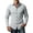 Gray, variant on Mens Button Down Collar Shirts Long Sleeve Solid Color Shirts Fall Winter Casual Textured Tops Khaki M