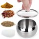 thumbnail image 5 of Cuenco Grande De Acero Inoxidable Con Tapa De Cristal Incluye Cuchara De Acero Inoxidable Capacidad Para 2 Tazas De 16,9 Oz Plata, 5 of 5