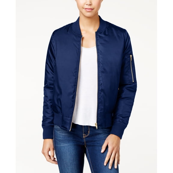 Say What Juniors Bomber Jacket Blue S
