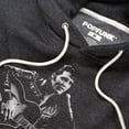 thumbnail image 2 of Elvis Presley Guitar In Hand Unisex Adult Slim Fit Pull-Over Heather Hoodie, Charcoal, Large, 2 of 5
