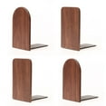 thumbnail image 4 of Masteelf Black Walnut Bookends Book Supports Rack Organizer Stand for Office and School Head, 4 of 7