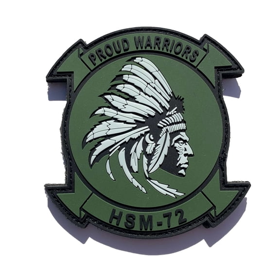 HSM-72 Proud Warriors PVC Glow Patch – Hook and Loop