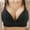 14-Black, variant on YWDJ Lounge Bras for Women Plus Size Closure in Back Bras Wirefree Sleep Bras Adjustable Straps Full Coverage Push up Wrap Comfy Bras Padded Comfort Wide Strap Bras Lounge Bras Beige S