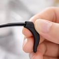 thumbnail image 4 of Eyewear Retainers, Silicone Ear Grips for Glasses, Eyeglass Ear Grips Anti Slip, Glasses Grips for Behind The Ear, 3 Pairs 1.5X0.5X0.25 Inch Black Flexible Silicone Sets Prevent, 4 of 7