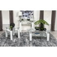 thumbnail image 7 of Pemberly Row Metal Rectangular Glass Top Coffee Table With Shelf White, 7 of 7