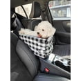 thumbnail image 1 of Car Seat For Small Pets With Arm Rest In The Middle And Safety & Height Boost For Travel, Suitable For Suvs & Trucks, Portable Pet Carrier With Thicke, 1 of 5