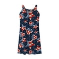 thumbnail image 4 of SMihono Robe Maxi Bohème d'Été pour Femmes Grande Taille Robes de Plage Femmes Aguichant Hawaïenne Tropicale Imprimée Sans Manches à Bretelles Robe Mini d'Été Ample Confortable Robe Bohème de Plage Robe Évasée de Plage, 4 of 5