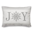 thumbnail image 2 of Creative Products Joy Snowflake 14x20 Spun Poly Pillow, 2 of 3