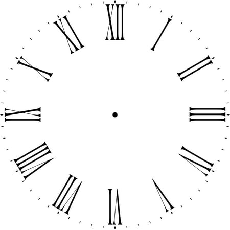 designer stencils thin roman numeral 18 inch clock stencil