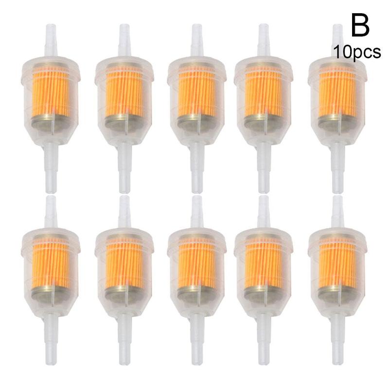 10 Pack 1/4" 5/16" Inline Fuel Gas Filter For Kohler Briggs Honda GX P7Y6
