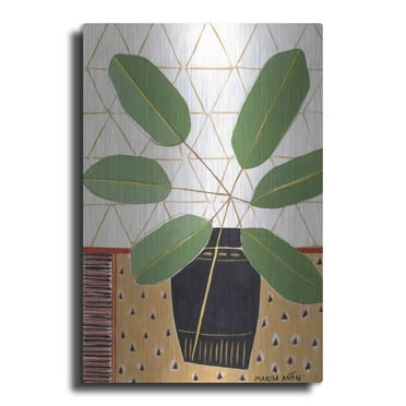 Luxe Metal Art 'Gold Tablecloth 4' by Marisa Anon, Metal Wall Art, 24"x36"