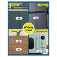thumbnail image 5 of Cabinet Fridge Locks Baby Proofing, 6 Pack Child Proof Cabinet Refrigerator Locks, Baby Child Safety Frigerator Locks, 5 of 8