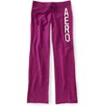 thumbnail image 1 of Aeropostale - Pantalones deportivos para mujer, ajustados y acampanados, morado, grande, 1 of 1