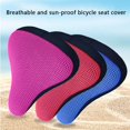 thumbnail image 2 of Bike Seat Cover Breathable Padded Bicycle Seat Cover for Cycling Riding Bicycle Riding Equipment Dark blue, 2 of 8