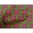 thumbnail image 4 of oneOone Cotton Poplin Fabric Floral Block Print Sewing Fabric BTY 42 Inch Wide, 4 of 4
