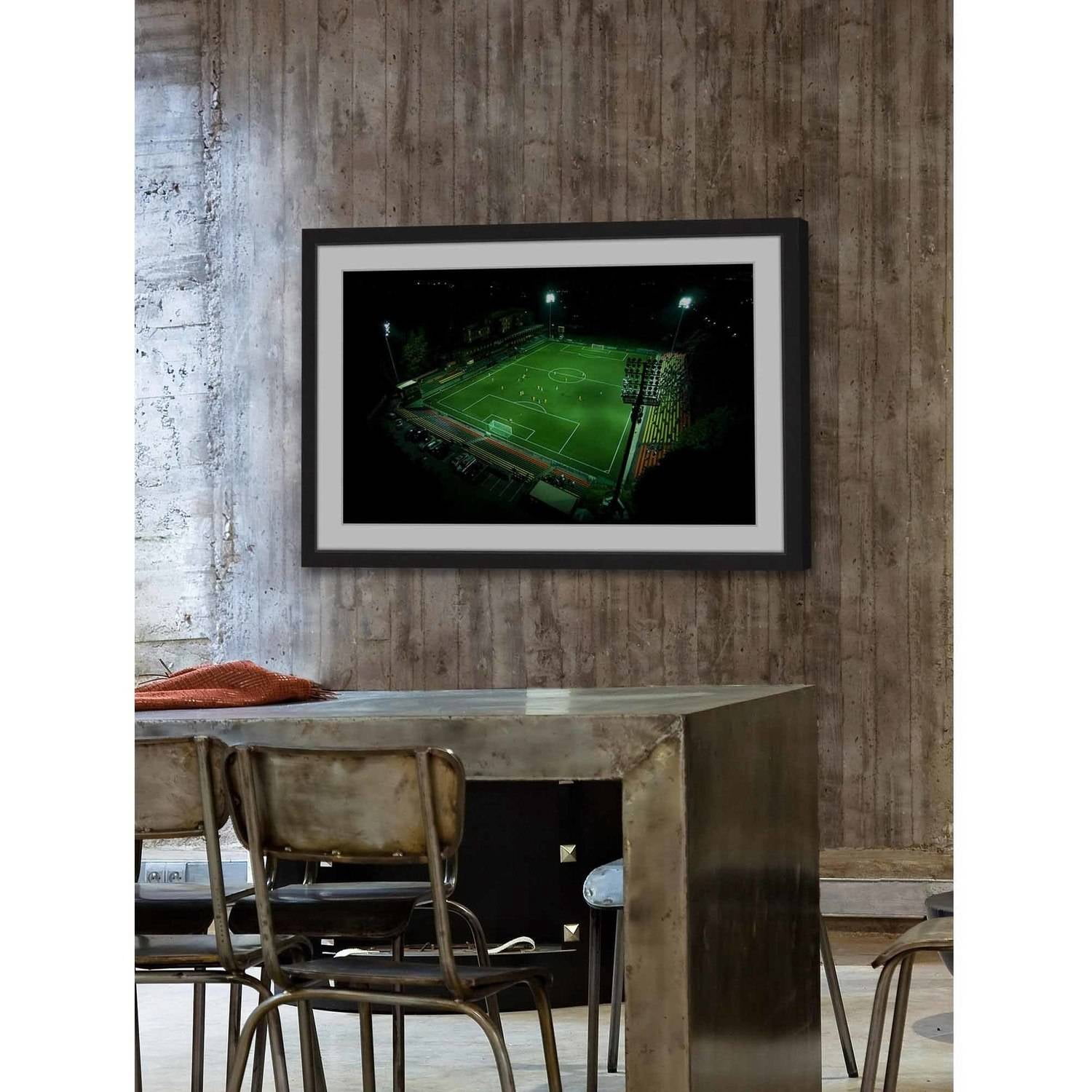 Marmont Hill "Soccer Field" By Karolis Janulis Framed Painting Art Print, 18.0" x 1.5"