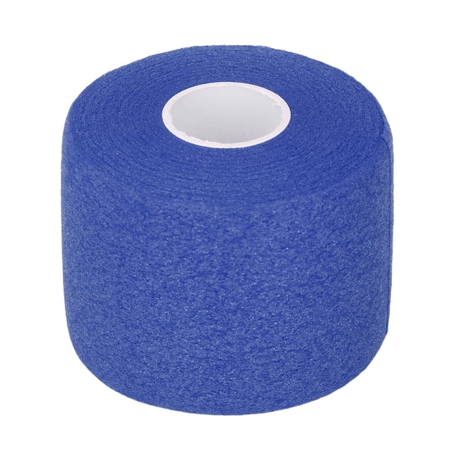 Deep Blue Polyurethane Racket Grip Cushion Wrap - 2.36in Width & 65.62ft Length, Shock-Absorbing & Anti-Skid Handle Buffer Film for Badminton & Tennis Rackets, Adjustable Thickness for Customized