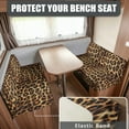 thumbnail image 2 of Yuyamidu Leopard Print RV Dinette Cushion Covers Elastic Loveseat Slipcovers for Travel Trailer Couch 2 Pack RV Couch Covers Soft RV Cushion Covers Camper Accessories, 2 of 7