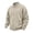 Khaki, variant on Mock Neck Sweatshirt for Men Corduroy Full Zip Rib-Knit Jacket with Pocket Soft Ribbed Knit Fall Winter Going Out Daily Wear Fashion Casual Work Coat