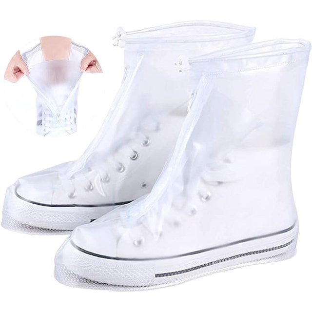 Fundas impermeables para zapatos, reutilizables, impermeables, ligeras, antideslizantes, fundas para zapatos para días lluviosos XL