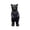 Black Bear, variant on YIQMI Resin Standing Bear Garden Statue 19.68in Tall, Black Weatherproof Wildlife Sculpture for Yard, Cabin, Rustic Patio Decor