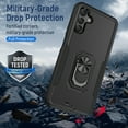 thumbnail image 4 of TASHHAR Samsung Galaxy A04S Case/A13 5G Case with Screen and Lens Protector Magnetic Ring Kickstand Military Grade Double Layer Drop Protection Rugged Detachable for Galaxy A04S/A13 5G Phone - Black, 4 of 9