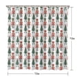 thumbnail image 5 of Shower Curtain for Bathroom Christmas Tree Gingerbread Man Shower Curtains Durable Simple Bathroom Curtains Hooks Included,72x72Inch, 5 of 5
