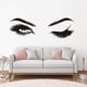 thumbnail image 4 of Cita de belleza de moda para la decoración del dormitorio, calcomanía de pared con pestañas elegantes y negras, 4 of 6