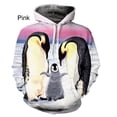 thumbnail image 3 of Sudadera con capucha con estampado de pingüino en 3D, sudadera con capucha con gráfico de animales, sudadera de moda para niños, sudaderas divertidas, ropa Harajuku, sudadera con capucha, 3 of 5
