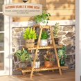 thumbnail image 3 of Plant Stand Indoor Plant Shelf Outdoor bamboo Plant Rack, 3 Tiers Ladder Plant Holder Flower Stand for Living Room Balcony Garden Patio,Living Room  Home Decor for Gardening Gifts (Natural), 3 of 14