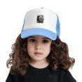 thumbnail image 2 of PAYOHTO Kids White Horse Baseball Hat Back Adjustable Mesh Breathable Hats Sky Blue Trucker Cap Outdoor Fishing Sun Caps for Boys or Girls ages 4-10, 2 of 9
