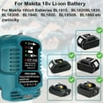 thumbnail image 2 of 18V 22V Li-ion Battery Charger Lithium Battery Charger For Makita Kobalt Milwaukee Dewalt Bauer Worx  Greenworks Bosch mini Fast Charging/ Car plug /US plug, 2 of 22