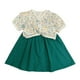 thumbnail image 1 of Gibobby Conjunto de pants para niños Niñass Floral Floral Recortada Blusa Y Vestido Traje Playsuit Ropa Verano Al Libre(A, 3-4 Años), 1 of 5