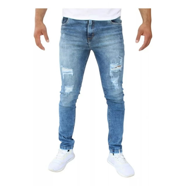 Pantalon Skinny De Mezclilla Strech John Silver Para Hombre