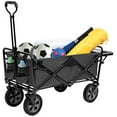 thumbnail image 5 of Mac Sports Collapsible Folding Outdoor Garden Utility Wagon Cart w/ Table, Grey, 5 of 7
