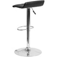 thumbnail image 6 of Home Square Faux Leather Adjustable Low Back Bar Stool in Black - Set of 2, 6 of 6