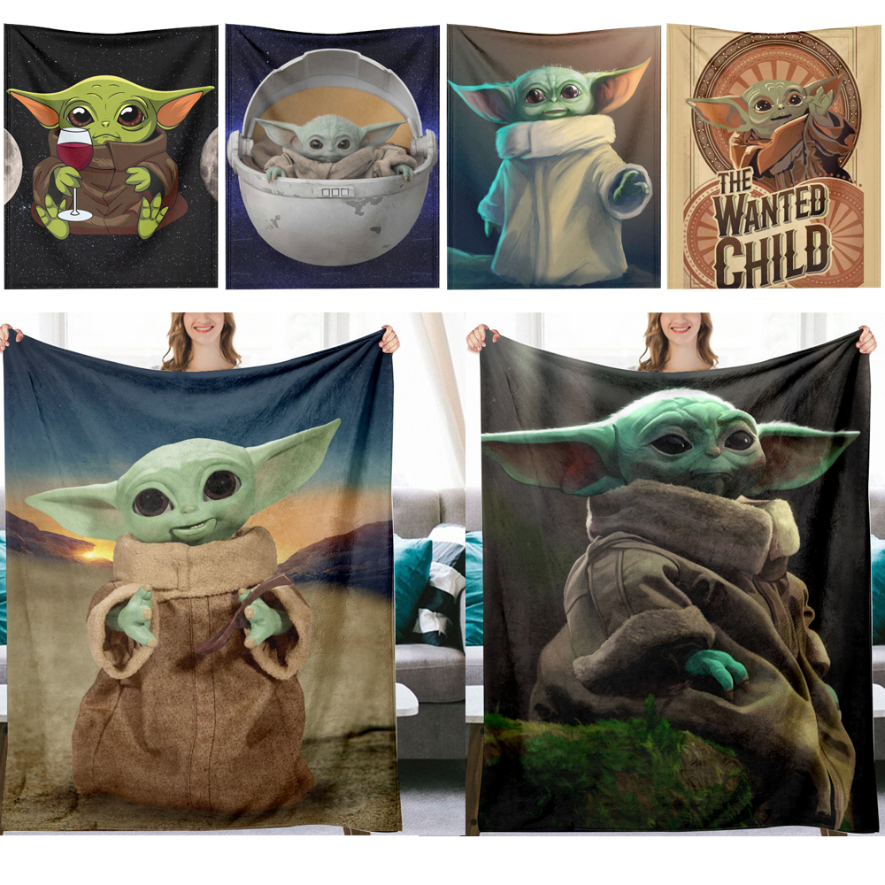 Baby Yoda Blanket bed blanket Microfiber Blanket Sofa Cozy Durable