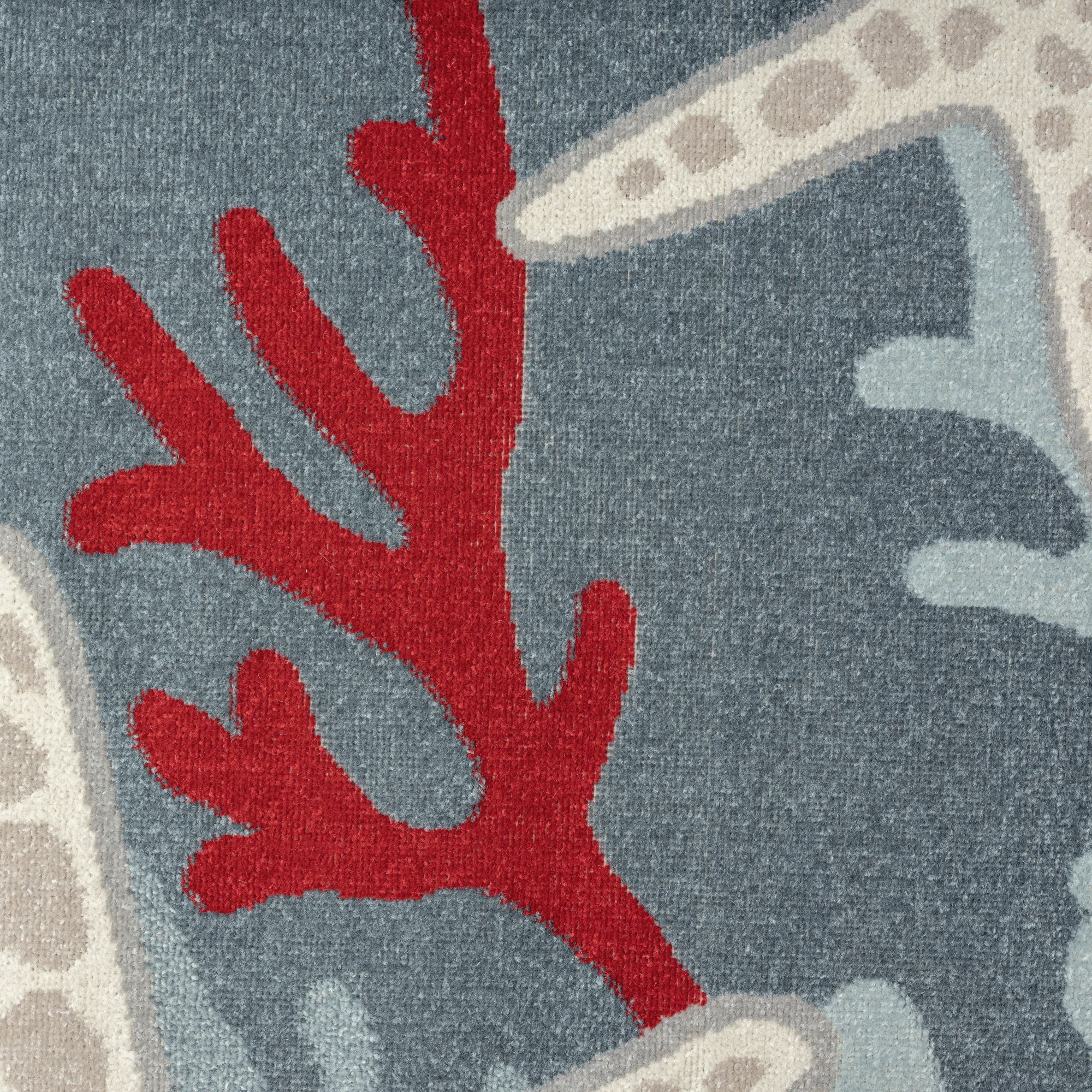 Home Dynamix Marine Coral Coastal Starfish Indoor/Outdoor Area Rug, Navy Blue/Ivory , 7'10"x10'2"