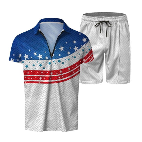 Vedolay Two Piece Short Set Men's Mesh T Shirts and Shorts Set Summer Outfits 2 Piece Tee Workout Set,Clear XXL