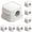 White, variant on Black Spring Lock Cable Organizer Clip 1 Pack One Hand Charger Cord Holder for Phone Charging Cable USB C Lightning HDMI Desk Nightstand Car Office and Wall Cable Management