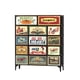 thumbnail image 1 of Cómoda de 14 Cajones MU:4LIFE Estilo Industrial Vintage Organizador Cajonera con Estructura de Metal y Cajones de Tela No Tejida, 1 of 5