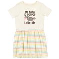 thumbnail image 3 of Inktastic Nana and Poppop Love Me Girls Toddler Dress, 3 of 5