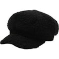 thumbnail image 6 of CoCopeaunts Lamb Wool Newsboy Cap Fashion Warm Artist Painter Hat Solid Vintage Octagonal Beret Hats for Women Visor Cap, 6 of 7